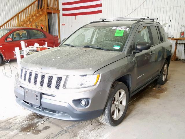 1J4NF1FBXBD255487 - 2011 JEEP COMPASS SP Сұр фото 2