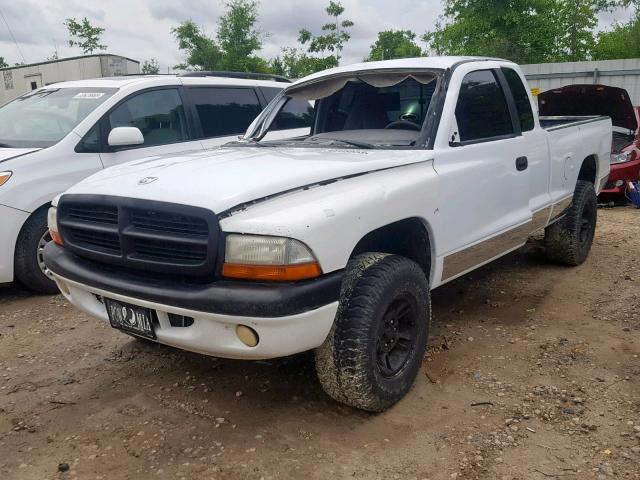 1B7GG23Y4VS230014 - 1997 DODGE DAKOTA WHITE photo 2