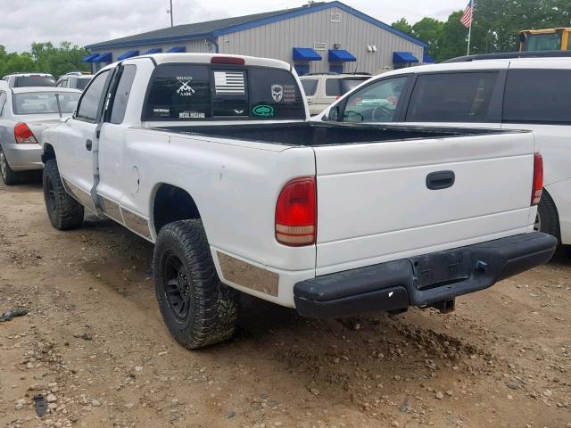 1B7GG23Y4VS230014 - 1997 DODGE DAKOTA WHITE photo 3