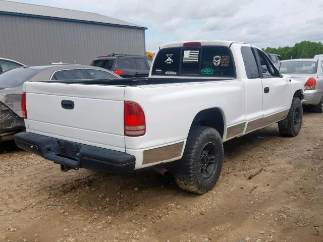 1B7GG23Y4VS230014 - 1997 DODGE DAKOTA WHITE photo 4