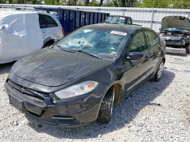 1C3CDFAA4ED702631 - 2014 DODGE DART SE BLACK photo 2