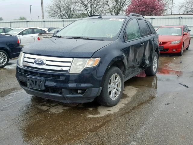 2FMDK38C08BB23315 - 2008 FORD EDGE SEL BLUE photo 2