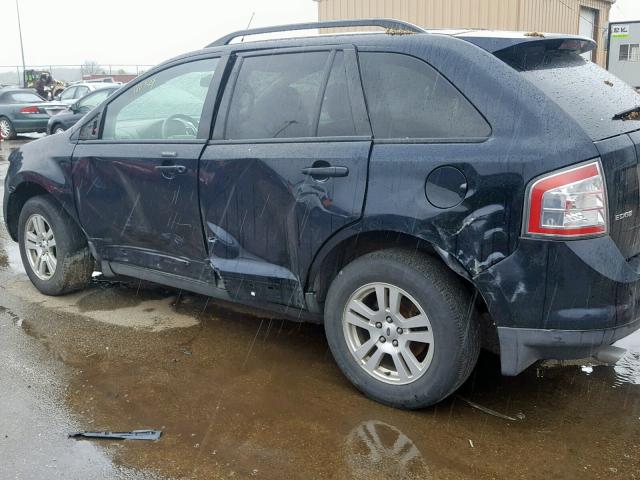 2FMDK38C08BB23315 - 2008 FORD EDGE SEL BLUE photo 9