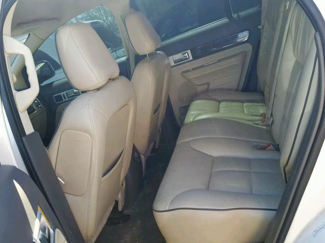 2LMDU68C18BJ40818 - 2008 LINCOLN MKX WHITE photo 6