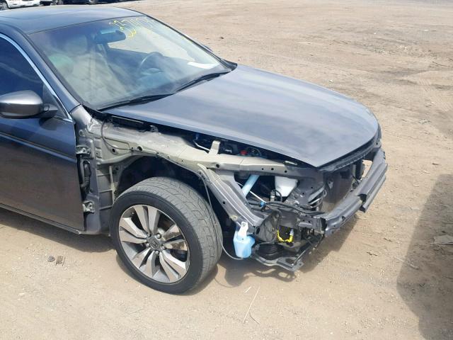 1HGCS128X8A000675 - 2008 HONDA ACCORD EXL GRAY photo 9