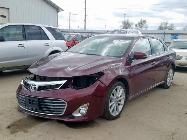 4T1BK1EB4EU088999 - 2014 TOYOTA AVALON BAS MAROON photo 2