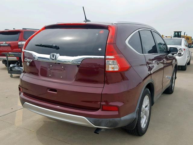 2HKRM3H71FH517026 - 2015 HONDA CR-V EXL BURGUNDY photo 4