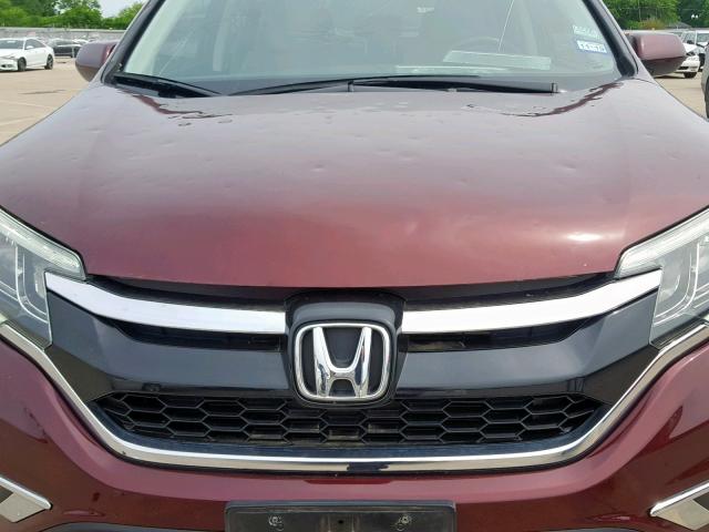 2HKRM3H71FH517026 - 2015 HONDA CR-V EXL BURGUNDY photo 9