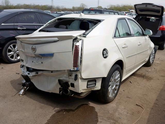 1G6DG5EG1A0125982 - 2010 CADILLAC CTS LUXURY WHITE photo 4