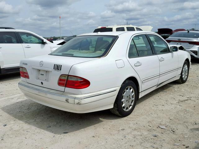 WDBJF65J81B173972 - 2001 MERCEDES-BENZ E 320 WHITE photo 4