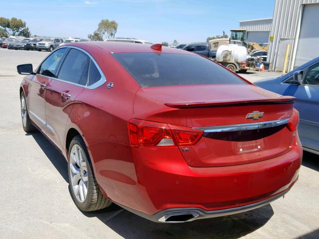 1G1165S37FU115213 - 2015 CHEVROLET IMPALA LTZ RED photo 3