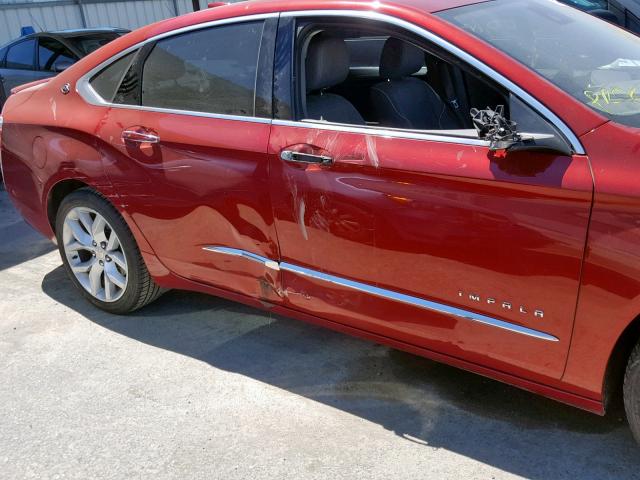 1G1165S37FU115213 - 2015 CHEVROLET IMPALA LTZ RED photo 9