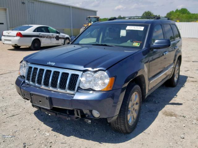 1J8HR68238C211455 - 2008 JEEP GRAND CHER BLUE photo 2