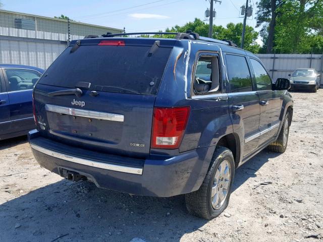 1J8HR68238C211455 - 2008 JEEP GRAND CHER BLUE photo 4