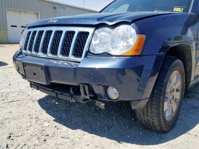 1J8HR68238C211455 - 2008 JEEP GRAND CHER BLUE photo 9