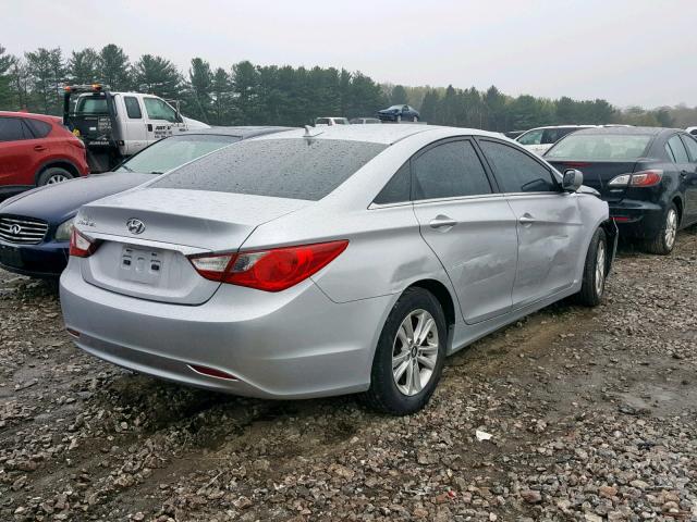 5NPEB4AC3DH562922 - 2013 HYUNDAI SONATA GLS SILVER photo 4