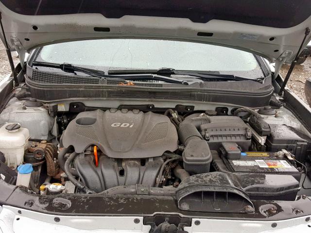 5NPEB4AC3DH562922 - 2013 HYUNDAI SONATA GLS SILVER photo 7