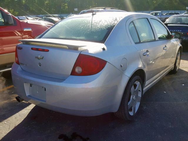 1G1AT58H697143132 - 2009 CHEVROLET COBALT LT SILVER photo 4