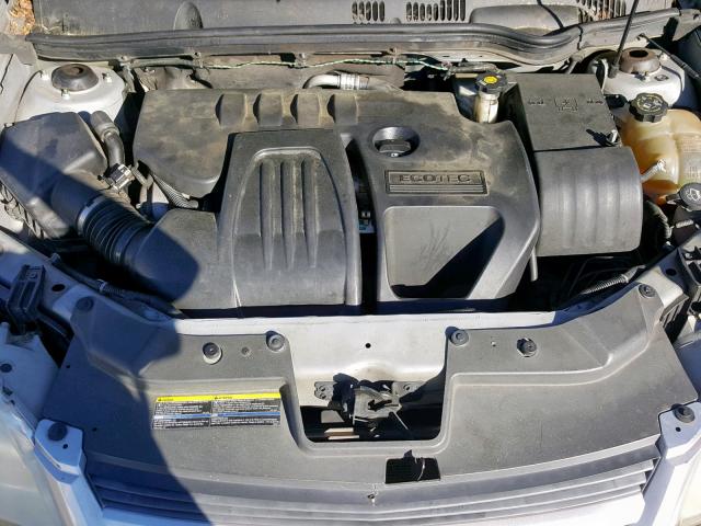 1G1AT58H697143132 - 2009 CHEVROLET COBALT LT SILVER photo 7