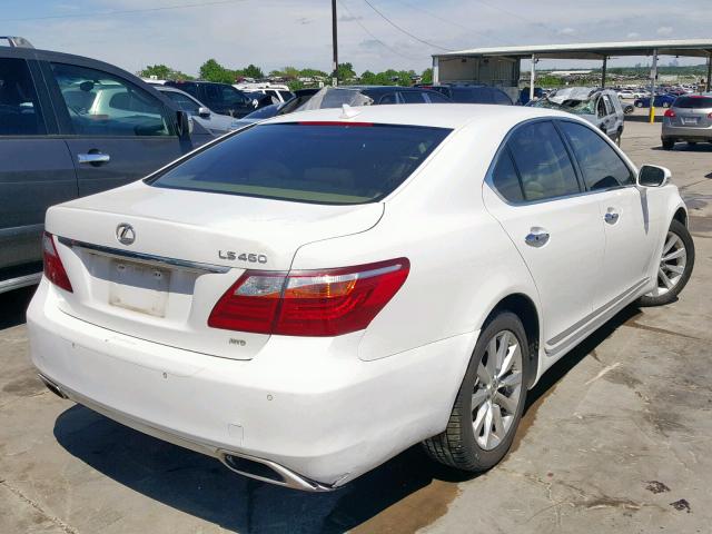 JTHCL5EF1C5014655 - 2012 LEXUS LS 460 WHITE photo 4