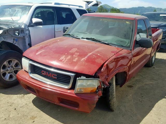 1GTCS19H438278279 - 2003 GMC SONOMA RED photo 2