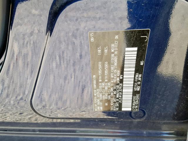 JTLZE4FE6FJ079538 - 2015 TOYOTA SCION XB 蓝色 照片 10