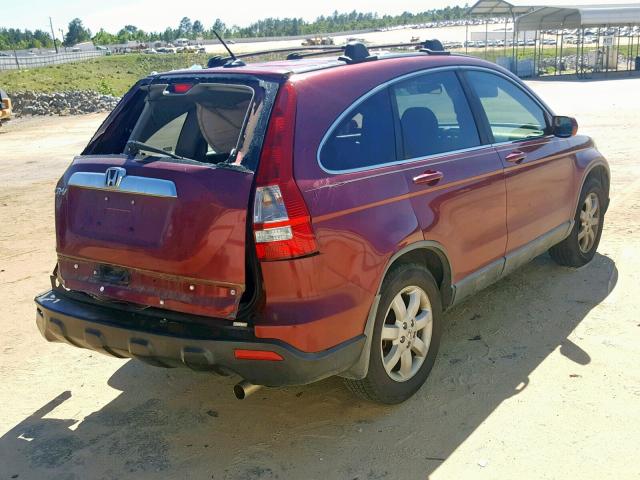 5J6RE38709L034733 - 2009 HONDA CR-V EXL RED photo 4