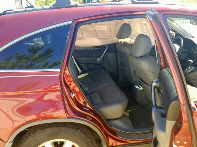 5J6RE38709L034733 - 2009 HONDA CR-V EXL RED photo 6