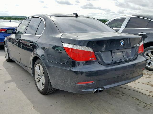 WBANV13539C153789 - 2009 BMW 528 XI BLACK photo 3