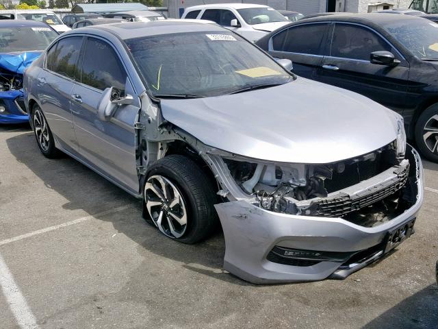 1HGCR3F87HA044781 - 2017 HONDA ACCORD EXL SILVER photo 1