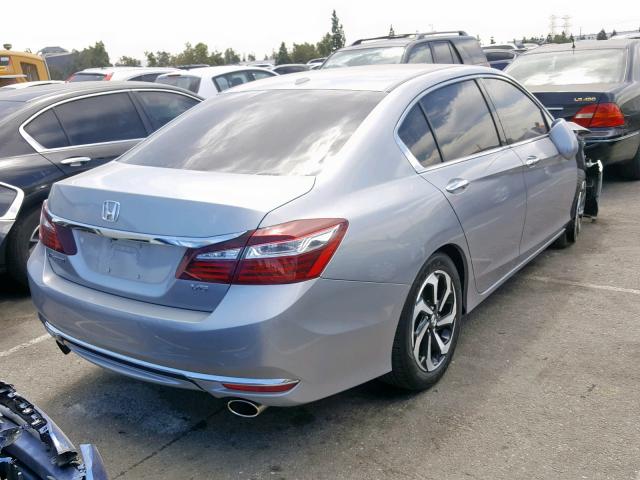 1HGCR3F87HA044781 - 2017 HONDA ACCORD EXL SILVER photo 4