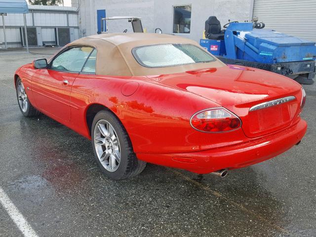 SAJDA42C82NA25445 - 2002 JAGUAR XK8 RED photo 3