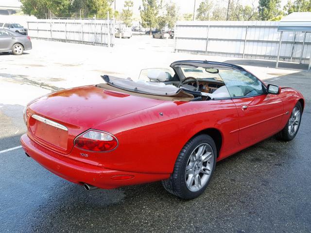 SAJDA42C82NA25445 - 2002 JAGUAR XK8 RED photo 4