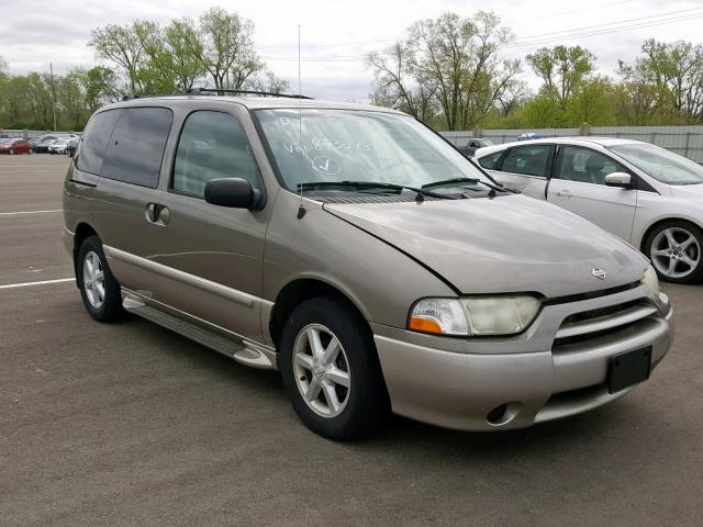 4N2ZN17T52D803278 - 2002 NISSAN QUEST GLE GOLD photo 1