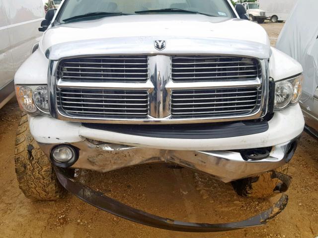 3D7KS28C95G824441 - 2005 DODGE RAM 2500 S WHITE photo 7