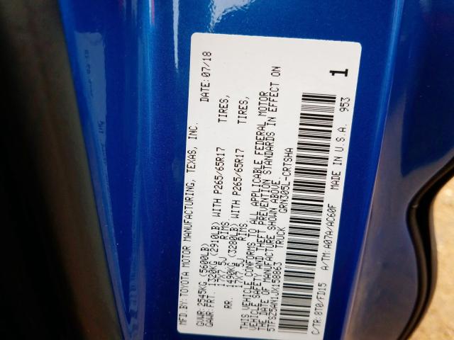 5TFSZ5AN1JX158863 - 2018 TOYOTA TACOMA ACCESS CAB  ფოტო 10