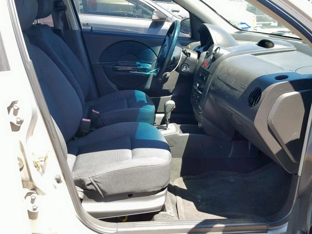 KL1TD66617B753641 - 2007 CHEVROLET AVEO BASE Gümüş foto 5