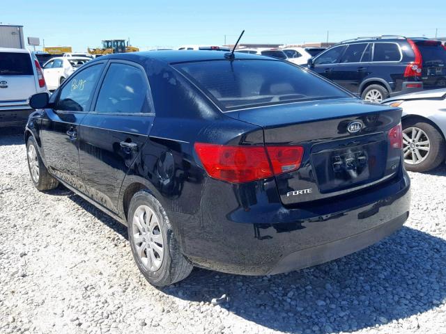 KNAFU4A27A5226737 - 2010 KIA FORTE EX BLACK photo 3