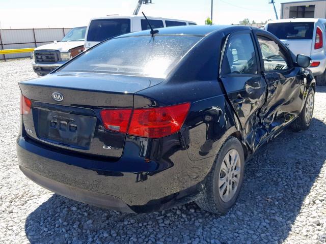 KNAFU4A27A5226737 - 2010 KIA FORTE EX BLACK photo 4