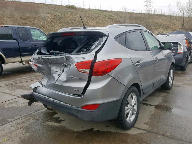 KM8JUCACXDU575901 - 2013 HYUNDAI TUCSON GLS SILVER photo 4