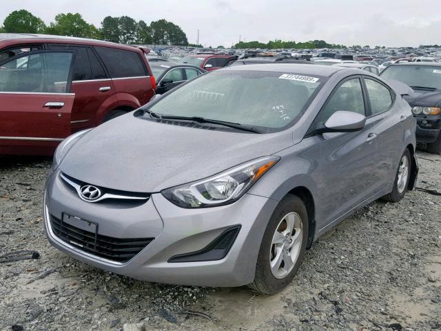 KMHDH4AE2EU086726 - 2014 HYUNDAI ELANTRA SE GRAY photo 2