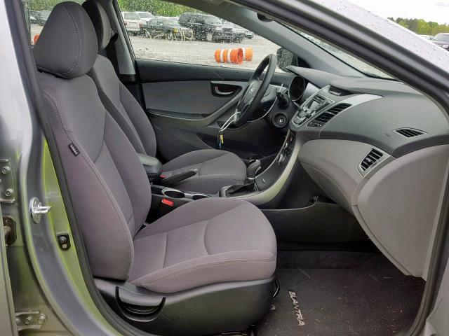 KMHDH4AE2EU086726 - 2014 HYUNDAI ELANTRA SE GRAY photo 5