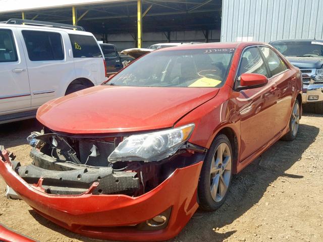 4T1BF1FK6CU618843 - 2012 TOYOTA CAMRY BASE RED photo 2