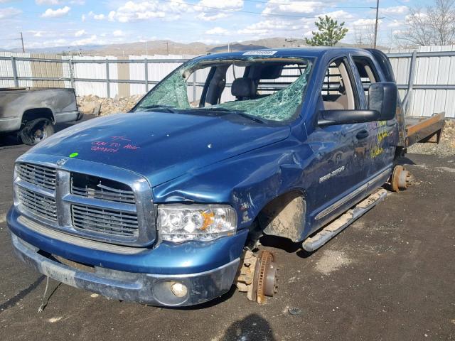 3D7KS28C45G850543 - 2005 DODGE RAM 2500 S BLUE photo 2