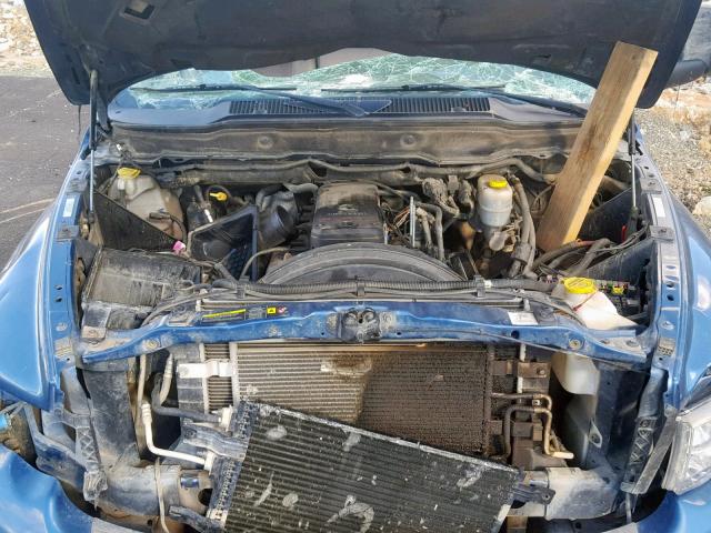 3D7KS28C45G850543 - 2005 DODGE RAM 2500 S Կապույտ լուսանկար 7