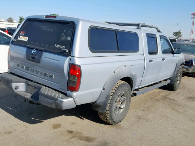 1N6ED29YX2C360843 - 2002 NISSAN FRONTIER C SILVER photo 4