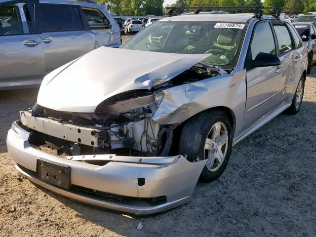 1G1ZU648X5F139936 - 2005 CHEVROLET MALIBU MAX 银色 照片 2