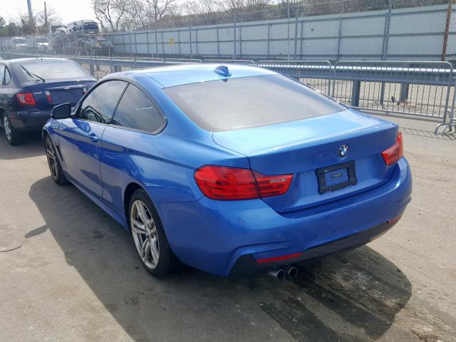 WBA3N9C51EF721102 - 2014 BMW 428 XI BLUE photo 3