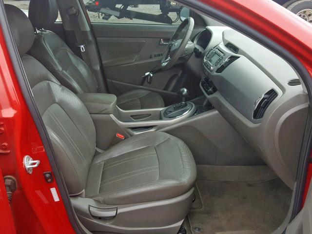 KNDPC3A24C7306931 - 2012 KIA SPORTAGE E RED photo 5