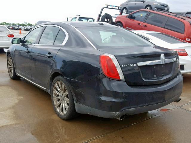 1LNHL9ER2BG604595 - 2011 LINCOLN MKS BLACK photo 3